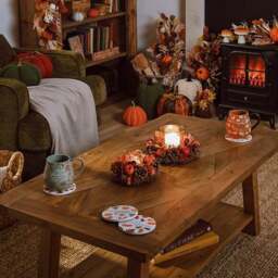 Country Living Textured Fabric Pumpkin Doorstop - thumbnail 3