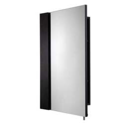 Return - Dawley Matt Black Steel Single Door Cabinet, Matt Black - thumbnail 4
