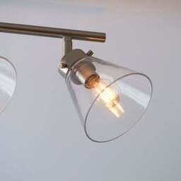 Delavin 4 Light Satin Nickel Semi Flush Spotlight Bar - thumbnail 5