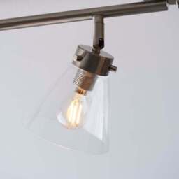 Delavin 4 Light Satin Nickel Semi Flush Spotlight Bar - thumbnail 6