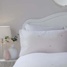 Serene Decorative Heart Duvet Cover and Pillowcase Set - thumbnail 2