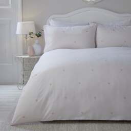 Serene Decorative Heart Duvet Cover and Pillowcase Set - thumbnail 1