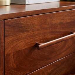 Maxton 2 Drawer Bedside Table, Mango Wood - thumbnail 5