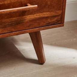Maxton 2 Drawer Bedside Table, Mango Wood - thumbnail 4