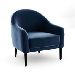 Kaspar Velvet Tub Chair - thumbnail 5