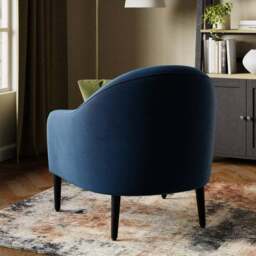Kaspar Velvet Tub Chair - thumbnail 2