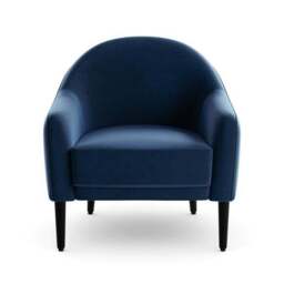 Kaspar Velvet Tub Chair - thumbnail 6