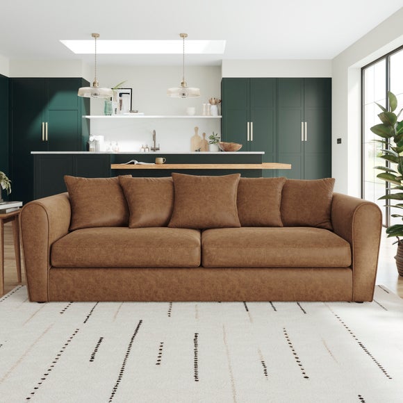 Blake Arizona Faux Leather 4 Seater Sofa - image 1