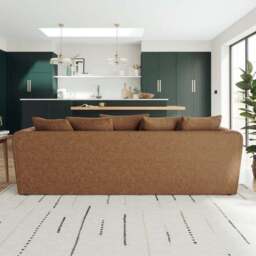 Blake Arizona Faux Leather 4 Seater Sofa - thumbnail 3