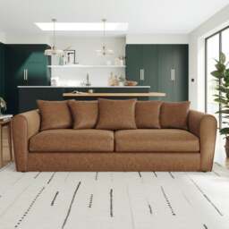 Blake Arizona Faux Leather 4 Seater Sofa - thumbnail 1