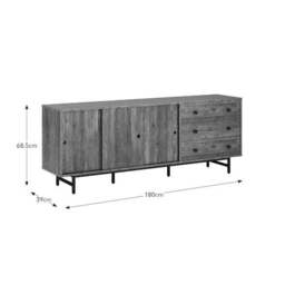 Fulton Extra Wide Sideboard, Pine - thumbnail 6