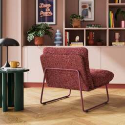 Elements Finn Textured Sherpa Occasional Armchair - thumbnail 2