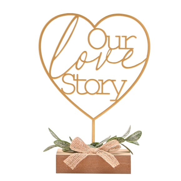 Love Story Heart Our Love Story Ornament - image 1