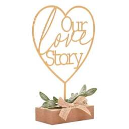 Love Story Heart Our Love Story Ornament - thumbnail 3