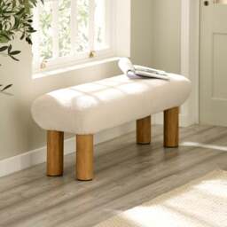 Freya Boucle Low Bench