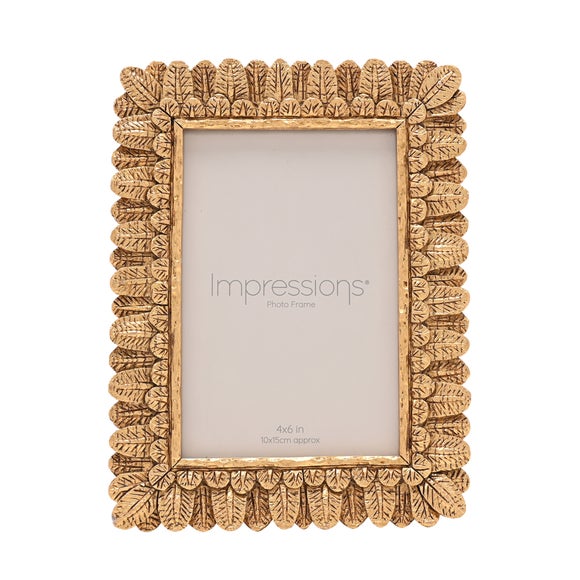 Impressions Rounded Leaf Resin Photo Frame - image 1