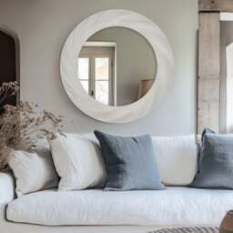 Cedar and Sage Harvest Twist Round Wall Mirror - thumbnail 1