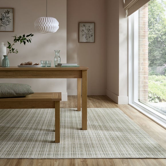 Woven Check Textured Washable Rug - image 1