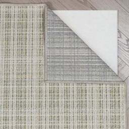 Woven Check Textured Washable Rug - thumbnail 3