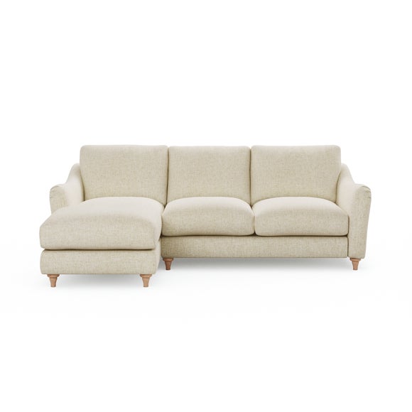 Hattie Slub Faux Linen Corner Chaise - image 1