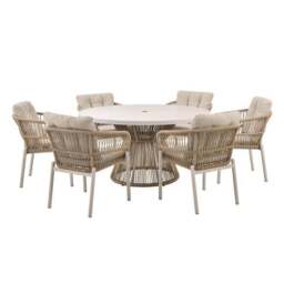 Pacific Lifestyle Martic Outdoor 6 Seater Dining Set - thumbnail 6