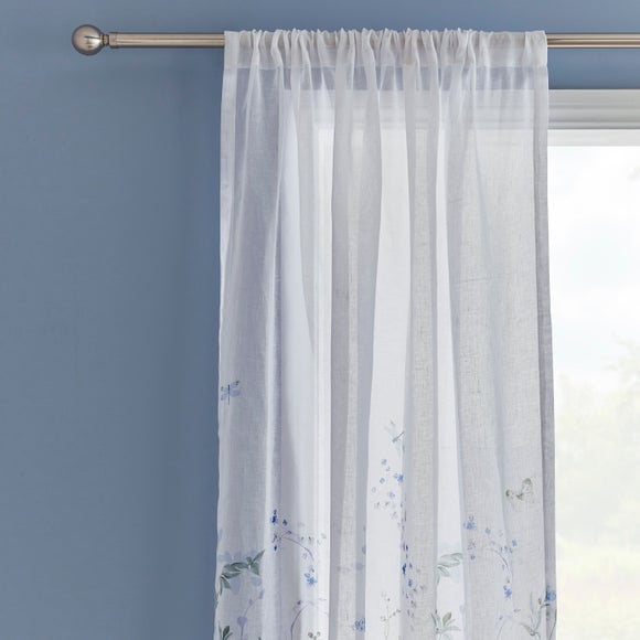 Nola Floral Sheer Slot Top Voile Panel - image 1