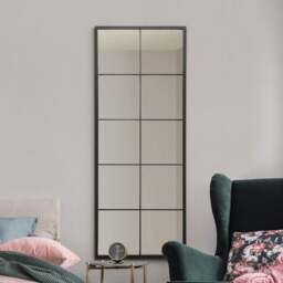 Fenestra Modern Rectangle Window Slim Full Length Wall Mirror - thumbnail 1