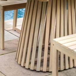 Cedar & Sage Cento 6 Seater Oval Outdoor Dining Table - thumbnail 2
