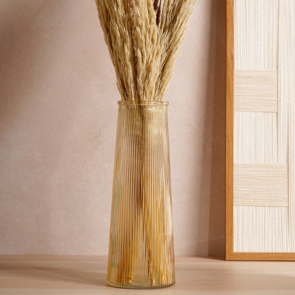 Hestia Tall Ribbed Glass Vase - image 1