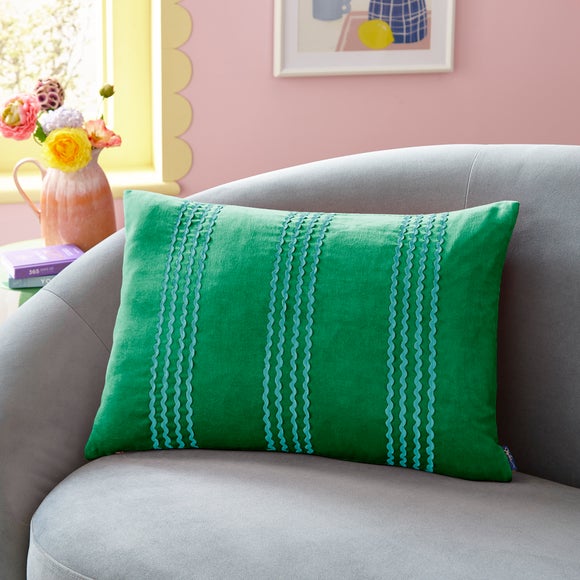 Sophie Robinson Ric Rac Stripe Rectangle Cushion - image 1
