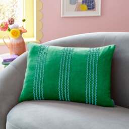 Sophie Robinson Ric Rac Stripe Rectangle Cushion - thumbnail 1