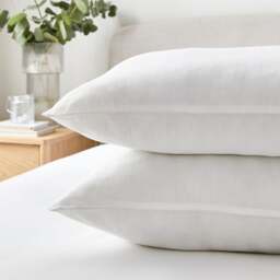 Hotel Pack of 2 Luxury Cotton Anti Allergy Side Sleeper Pillows - thumbnail 1
