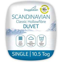 Snuggledown Scandinavian Hollowfibre 10.5 Tog Duvet - thumbnail 2