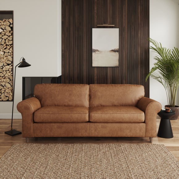 Flori Arizona Faux Leather 4 Seater Sofa - image 1