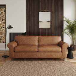 Flori Arizona Faux Leather 4 Seater Sofa - thumbnail 1