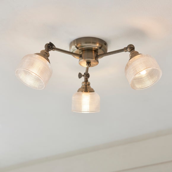 Amesbury Industrial 3 Light Semi Flush Ceiling Light - image 1