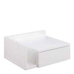 Furniture To Go Avignon 1 Drawer Wall Mounted Bedside Table with Shelf - thumbnail 2