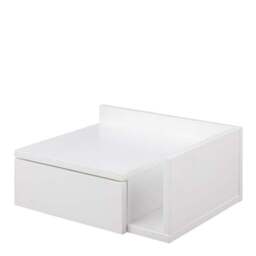 Furniture To Go Avignon 1 Drawer Wall Mounted Bedside Table with Shelf - thumbnail 5