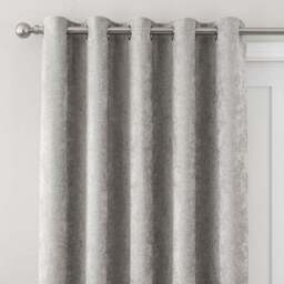 Chenille Thermal Eyelet Door Curtain - thumbnail 2