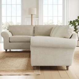 Flori Tonal Plush Chenille Corner Sofa - thumbnail 2