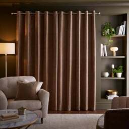 Luxe Textured Chenille Eyelet Curtains - thumbnail 4