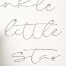 Twinkle Twinkle Metal Wire Words Wall Art - thumbnail 2