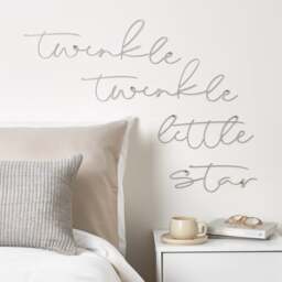 Twinkle Twinkle Metal Wire Words Wall Art - thumbnail 1