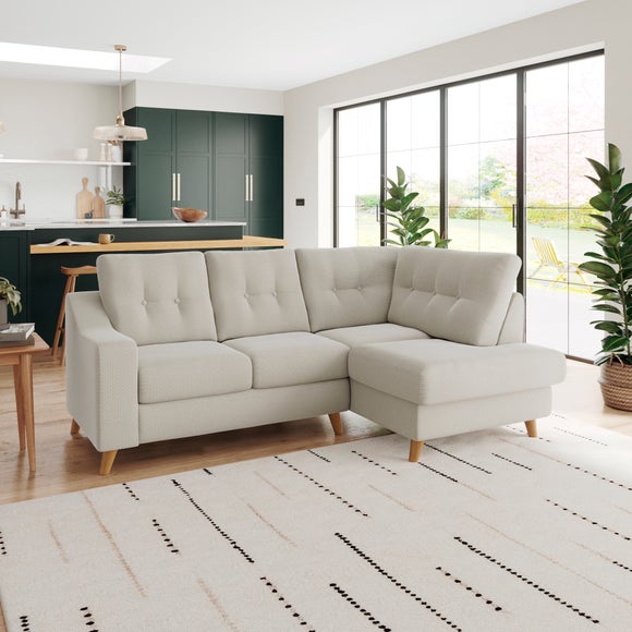Baxter II Chenille Soft Texture Corner Chaise Sofa - image 1