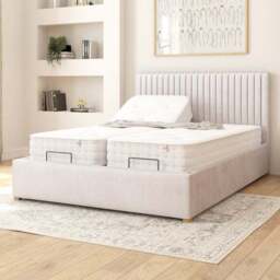 Grant Plush Velvet Adjustable Bed - thumbnail 2