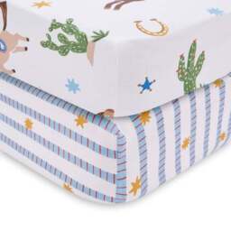 Set of 2 Cowboy Carnival Fitted Sheets - thumbnail 3