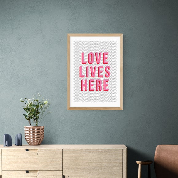East End Prints Love Lives Here Print by The Native State - image 1