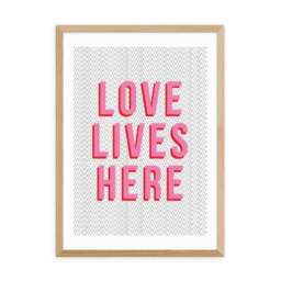 East End Prints Love Lives Here Print by The Native State - thumbnail 2