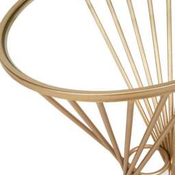 Pacific Liberty Side Table, Iron & Glass - thumbnail 4
