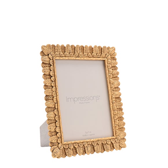 Impressions Rounded Leaf Resin Photo Frame - image 1